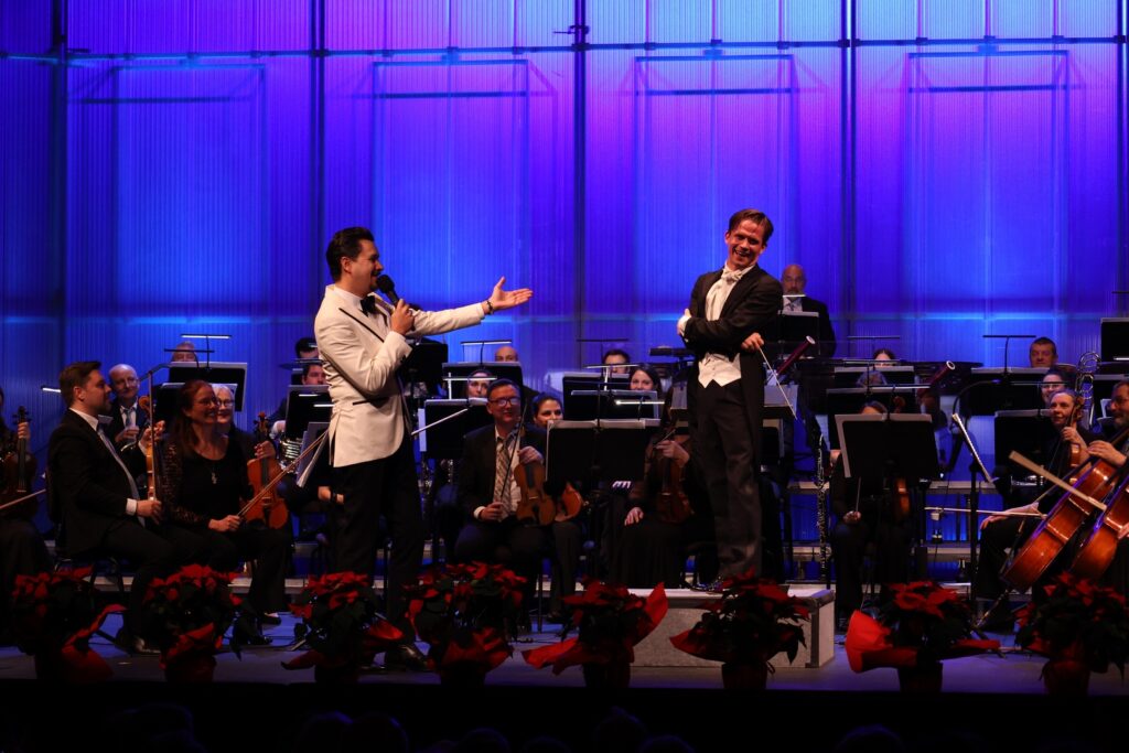 Novogodišnji koncert: Marko Tolja, Valentin Egel, Riječki simfonijski orkestar; foto Dražen Šokčević