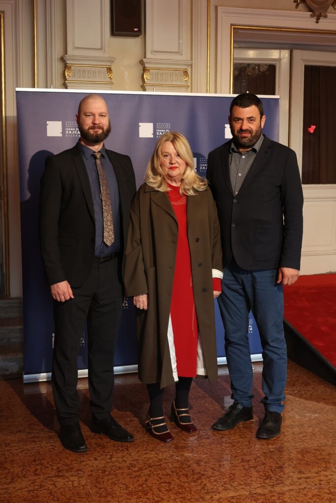 Premijera opere "Turandot": Frano Igor Barović, Dubravka Vrgoč, Božo Župić