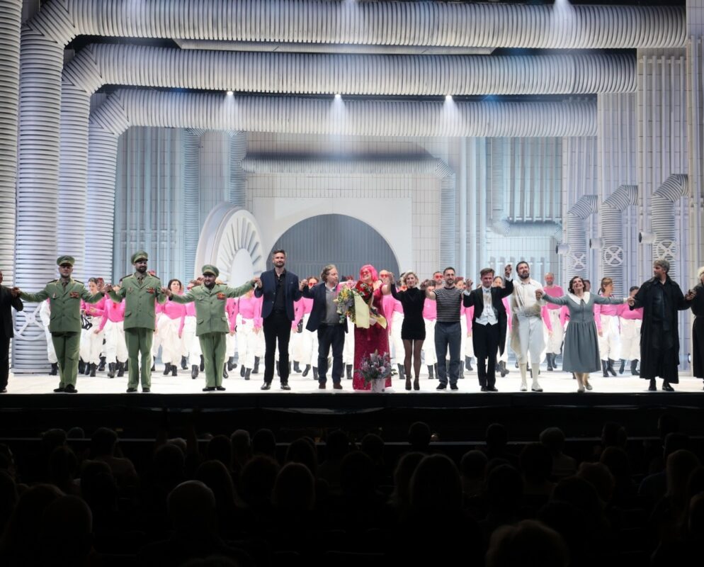 Premijera opere "Turandot": u prvome planu Matteo Salvemini, Marko Fortunato, Jure Počkaj, Aljaž Žgavc, Dragoș Moldovan, Arnaud Bernard, Kristina Kolar, Karla Kučić, Dalibor Fugošić, Valentin Egel, Bože Jurić Pešić, Anamarija Knego, Luka Ortar, Sergej Kiselev