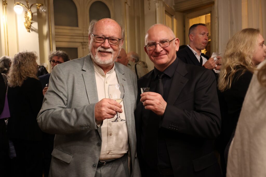 Domjenak nakon premijere "Turandot": Zoran Juranić i Matteo Salvemini