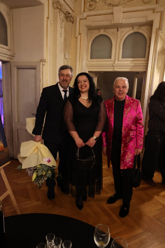 Domjenak nakon premijere "Turandot": Robert Kolar, Kristina Kolar, Mladen Zelenika